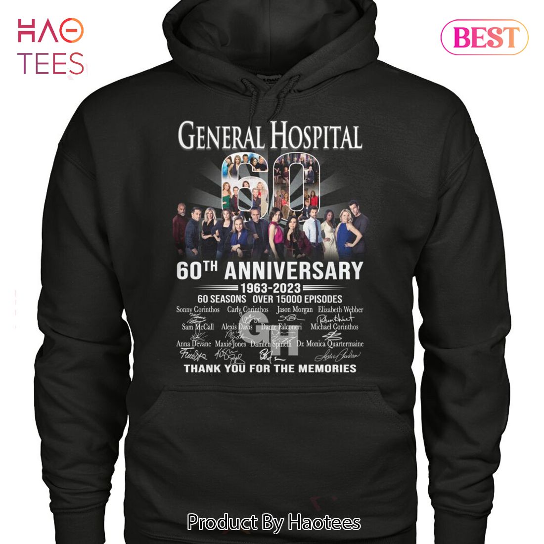 NEW General Hospital 60 Anniversary 1963-2023 Thank You For The Memories Unisex T-Shirt NEW General Hospital 60 Anniversary 1963-2023 Thank You For The Memories Unisex T-Shirt