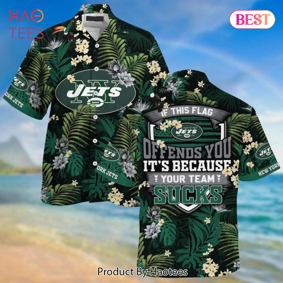 New York Jets & Minnie Mouse Hawaiian Shirt - Hot Sale 2023