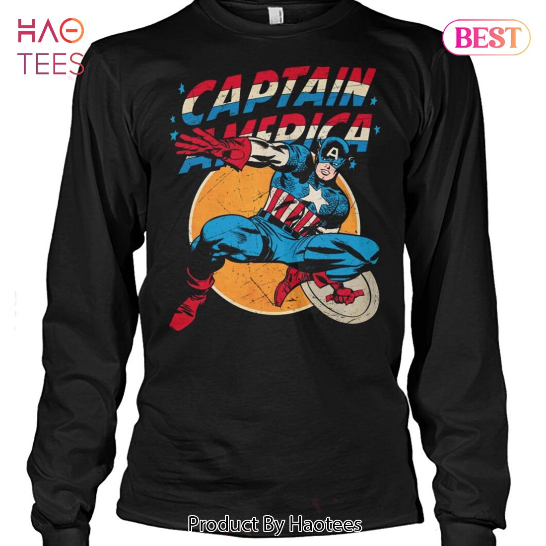Youth Red St. Louis Cardinals Team Captain America Marvel T-Shirt