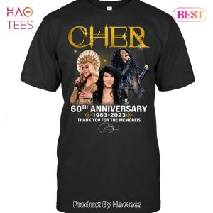 NEW Cher 60 Anniversary 1963-2023 Thank You For The Memories Unisex T-Shirt