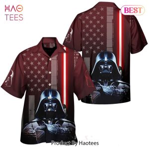 NEW Darth Vader Lightsaber American Flag Hawaiian Shirt