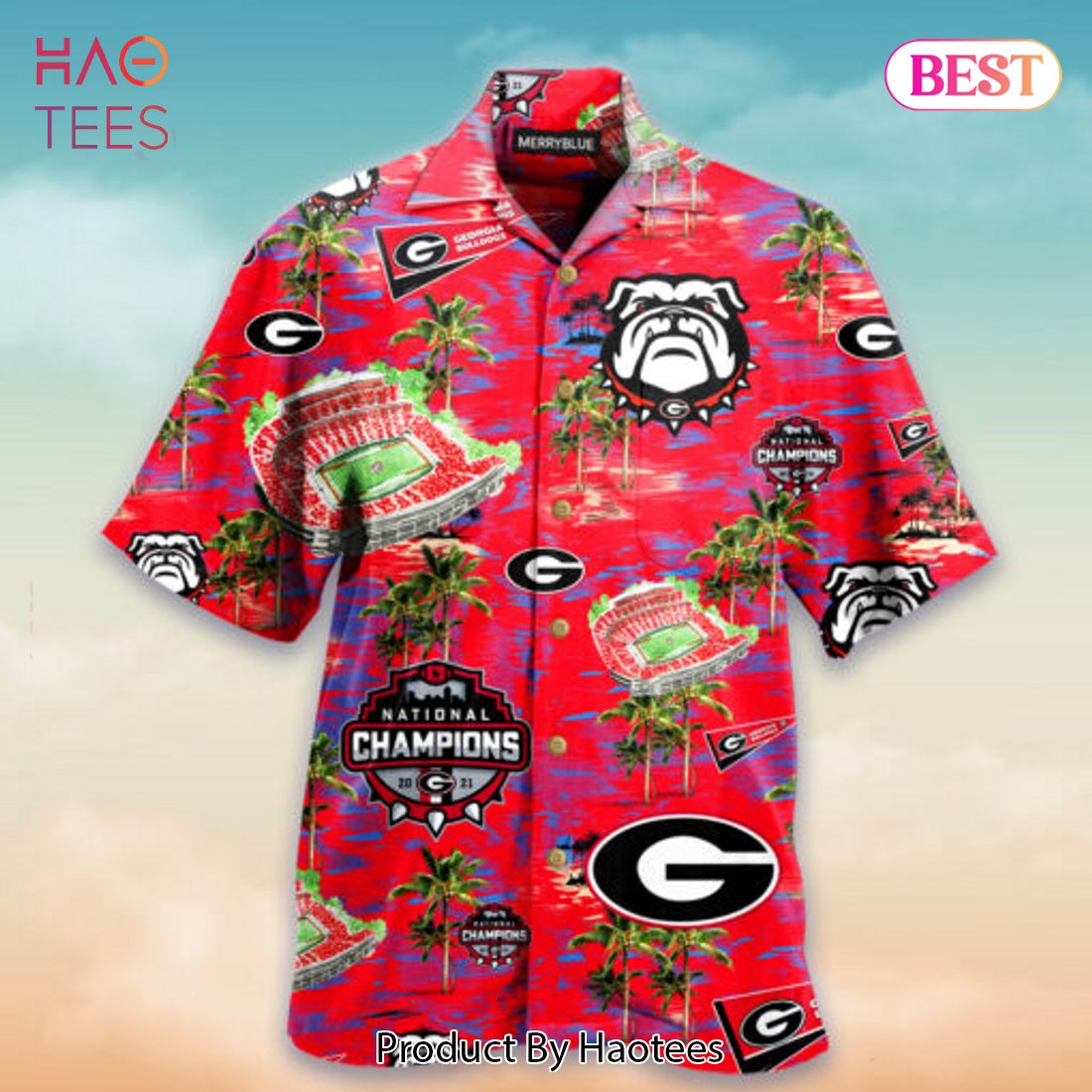 Georgia Bulldogs NCAA Flower Cheap Hawaiian Shirt 3D Shirt, Georgia  Bulldogs Football Gifts For Her - T-shirts Low Price