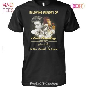 NEW In Loving Memory Of 1935-1977 Elvis Presley The Man-The Myth- The Legend Unisex T-Shirt