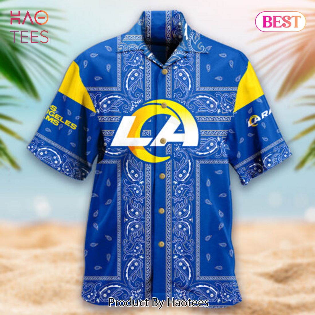 NEW FASHION NFL Los Angeles Rams Hawaiian Shirt Hot Trending Summer 2023