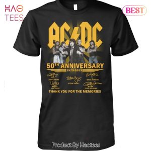 HOT TREND 50 Years 1973-2023 AC DC Thank You For The Memories Unisex T-Shirt