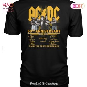 HOT TREND 50 Years 1973-2023 AC DC Thank You For The Memories Unisex T-Shirt