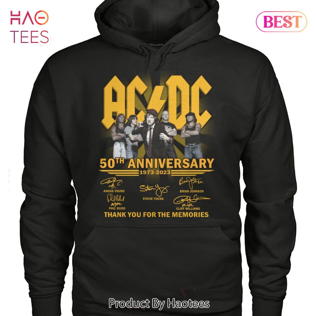 HOT TREND 50 Years 1973-2023 AC DC Thank You For The Memories Unisex T-Shirt HOT TREND 50 Years 1973-2023 AC DC Thank You For The Memories Unisex T-Shirt