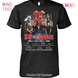 HOT TREND AC DC 50 Years 1973-2023 Thank You For The Memories Unisex T-Shirt