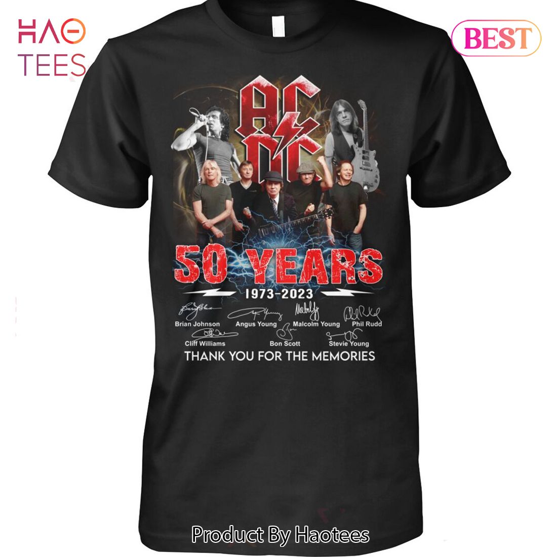 HOT TREND AC DC 50 Years 1973-2023 Thank You For The Memories Unisex T-Shirt HOT TREND AC DC 50 Years 1973-2023 Thank You For The Memories Unisex T-Shirt