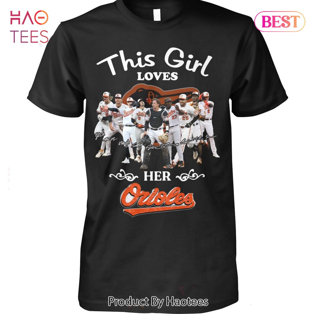 HOT TREND This Girl Loves Her Orioles Unisex T-Shirt HOT TREND This Girl Loves Her Orioles Unisex T-Shirt