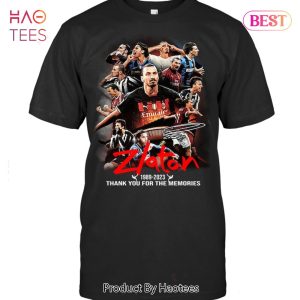 HOT TREND Zlatan Ibrahimovi? 1989-2023 Thank You For The Memories Unisex T-Shirt
