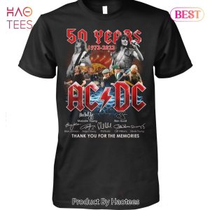 HOT TRENDING 50 Years 1973-2023 AC DC Thank You For The Memories Unisex T-Shirt