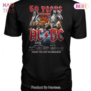 HOT TRENDING 50 Years 1973-2023 AC DC Thank You For The Memories Unisex T-Shirt