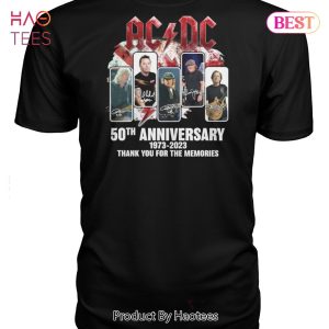 NEW 50 Years 1973-2023 AC DC Thank You For The Memories Unisex T-Shirt