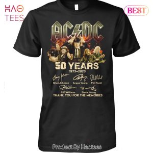 TRENDING 50 Years 1973-2023 AC DC Thank You For The Memories Unisex T-Shirt
