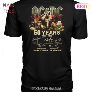 TRENDING 50 Years 1973-2023 AC DC Thank You For The Memories Unisex T-Shirt
