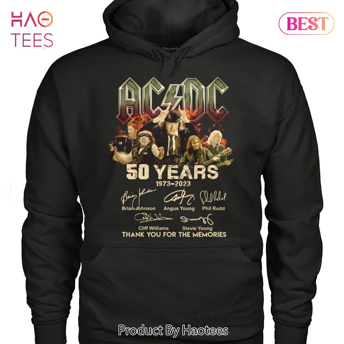 TRENDING 50 Years 1973-2023 AC DC Thank You For The Memories Unisex T-Shirt TRENDING 50 Years 1973-2023 AC DC Thank You For The Memories Unisex T-Shirt