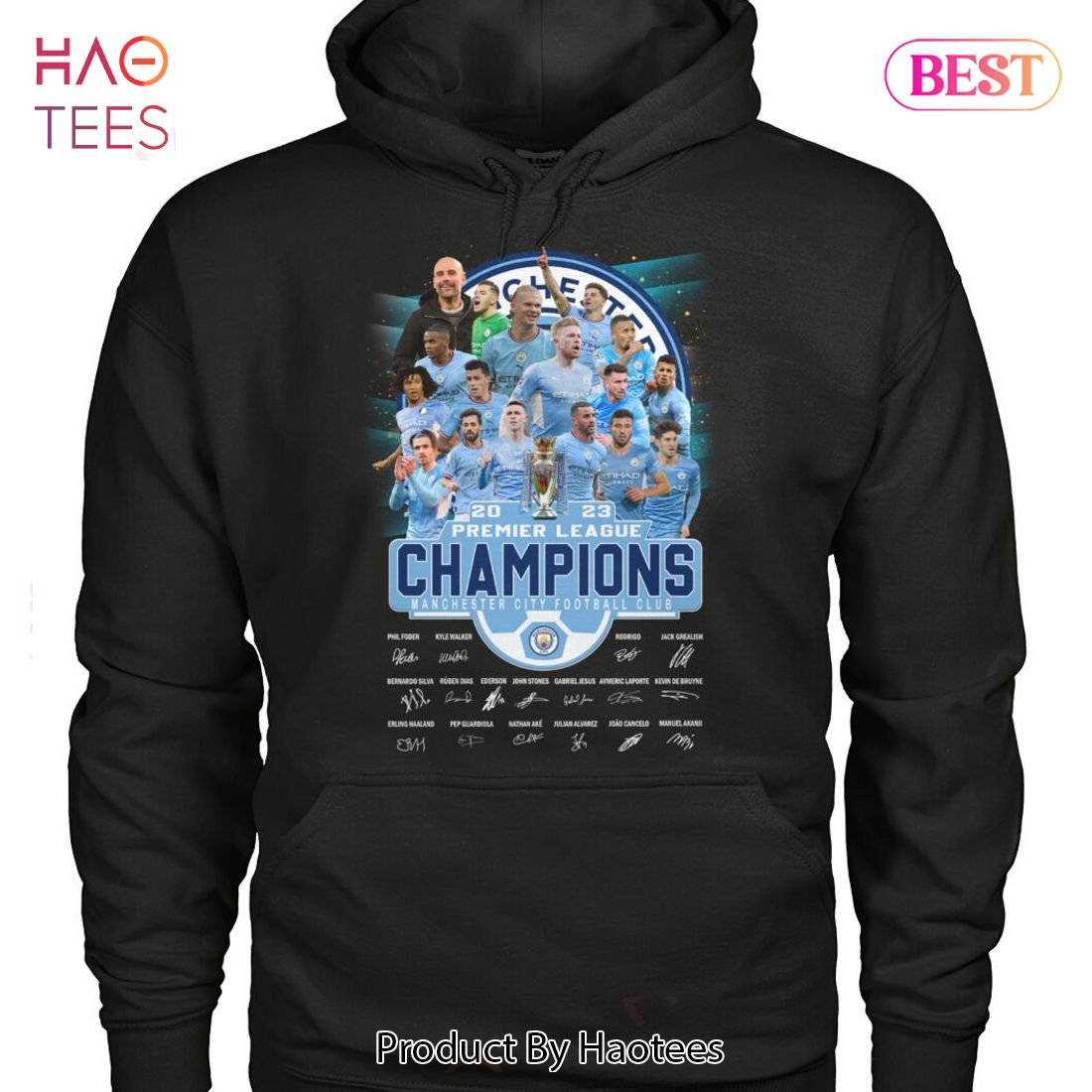 HOT 2023 Premier League Champions Manchester City Football Club Unisex T-Shirt HOT 2023 Premier League Champions Manchester City Football Club Unisex T-Shirt