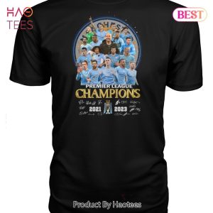 NEW Premier League Champions 2021-2023 Manchester City Unisex T-Shirt