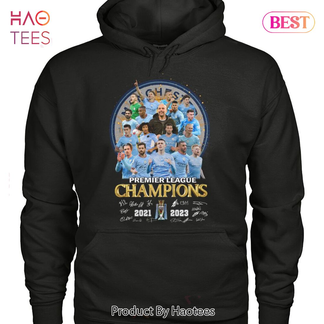 NEW Premier League Champions 2021-2023 Manchester City Unisex T-Shirt NEW Premier League Champions 2021-2023 Manchester City Unisex T-Shirt