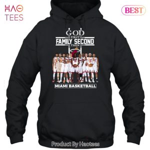 NEW God First Family Second Then Miami Heat Basketball Unisex T-Shirt