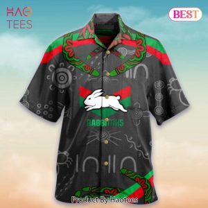 NRL South Sydney Rabbitohs Logo Sumer Hawaiian Shirt For Fans