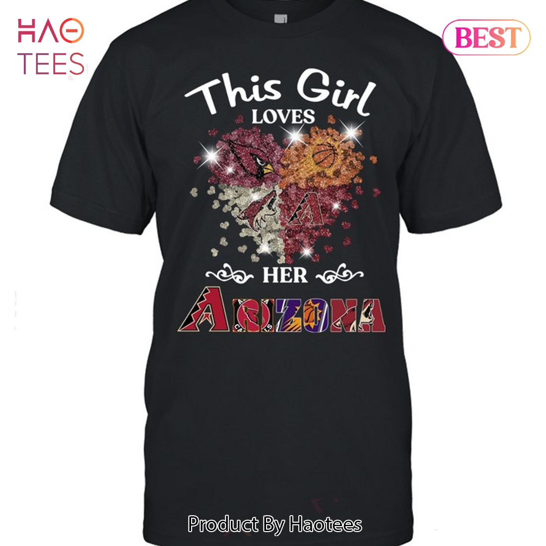 NEW This Girl Loves Her Arizona Team Sport Unisex T-Shirt NEW This Girl Loves Her Arizona Team Sport Unisex T-Shirt