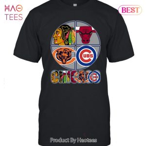 Chicago bulls chicago bears and Chicago Cubs logo teams new design 2023 t  shirt - teejeep