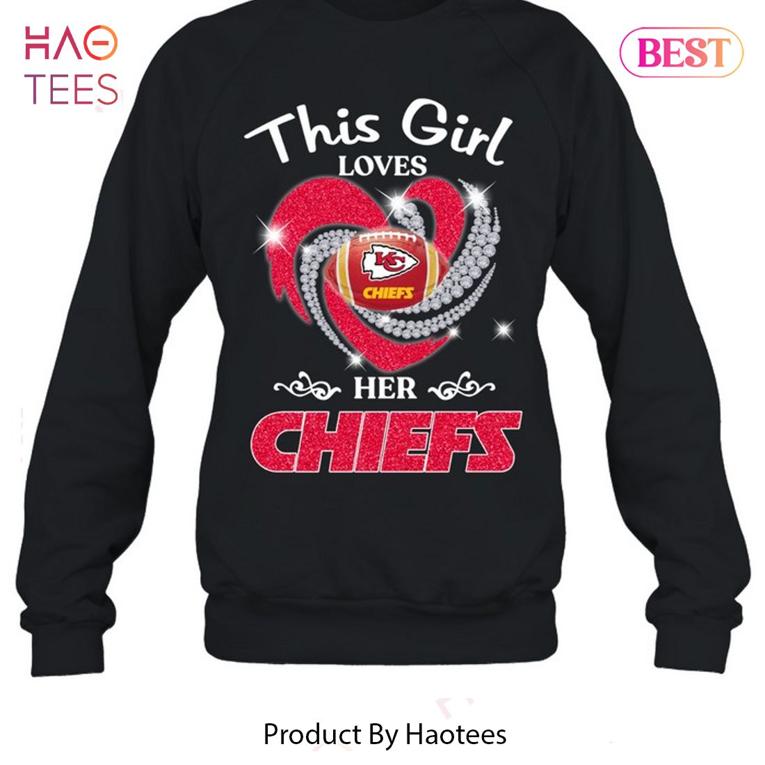 NEW This Girl Loves Her Kansas City Chiefs Unisex T-Shirt