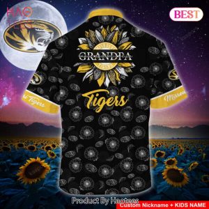 NEW Missouri Tigers Hawaiian Shirt Sunflower