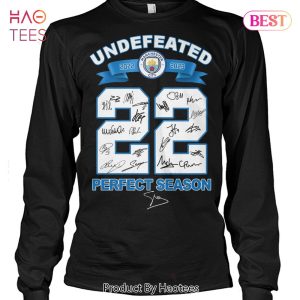 HOT TREND  Manchester City Football Club 2022-2023 22 Undefeated Perfect Season Unisex T-Shirt