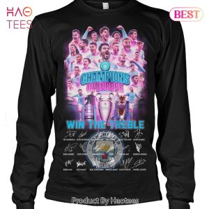 HOT TREND Manchester City Champions Of Europe Win The Treble Unisex T-Shirt