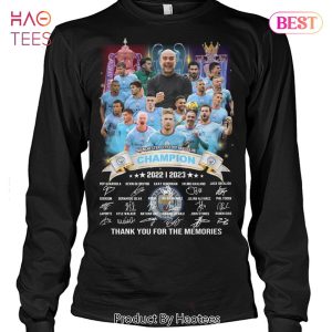 HOT TREND Manchester City Football Club Champions 2022-2023 Thank You For The Memories Unisex T-Shirt