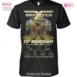 HOT TREND Rammstein 29 Anniversary 1994-2023 Thank You For The Memories Unisex T-Shirt