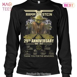 HOT TREND Rammstein 29 Anniversary 1994-2023 Thank You For The Memories Unisex T-Shirt