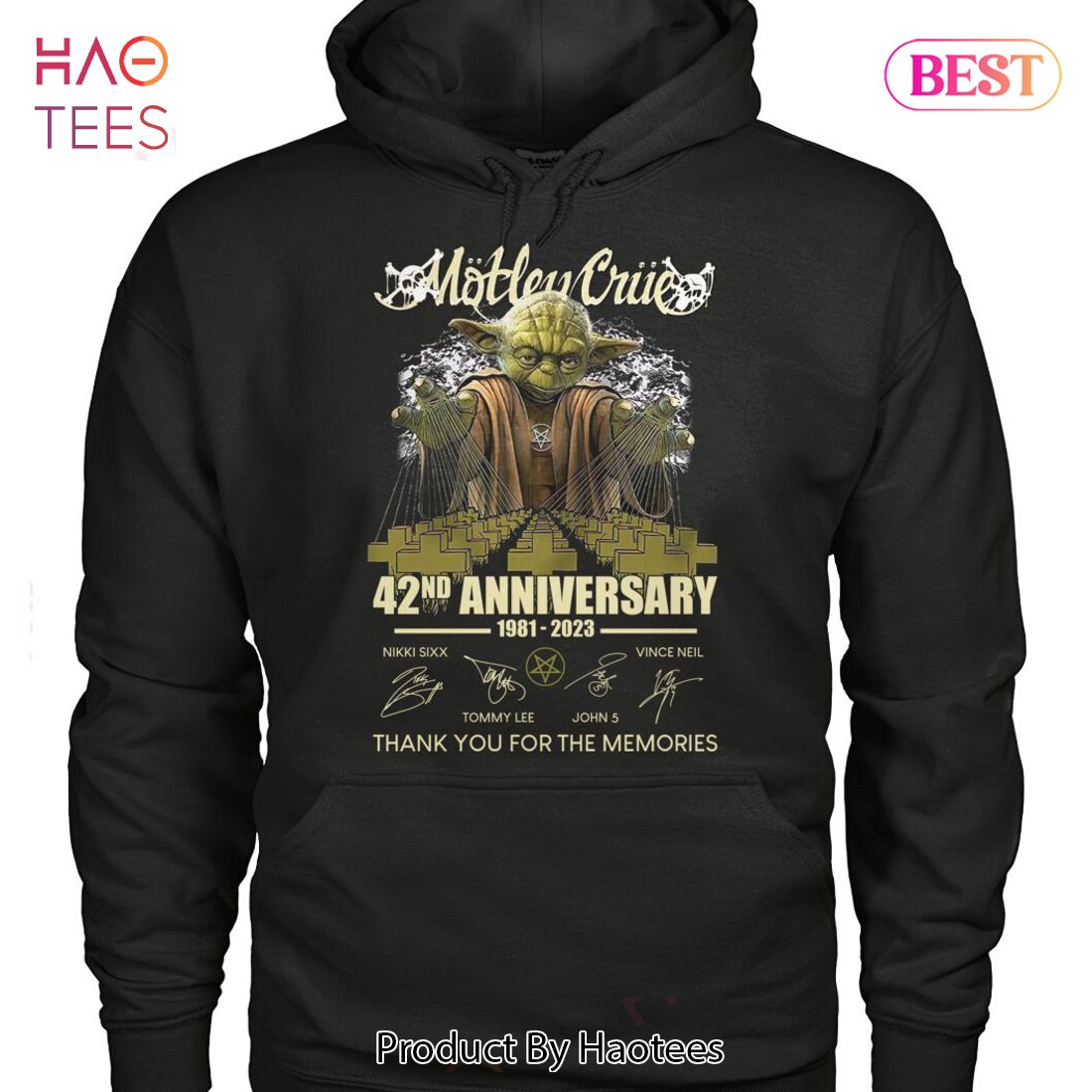 NEW M?tley Cr?e 42 Anniversary 1981-2023 Thank You For The Memories Unisex T-Shirt NEW M?tley Cr?e 42 Anniversary 1981-2023 Thank You For The Memories Unisex T-Shirt