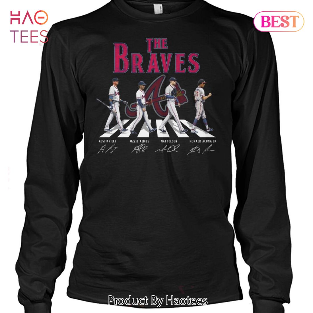 Atlanta Braves Team Baseball Abbey Road Signatures Shirt, hoodie