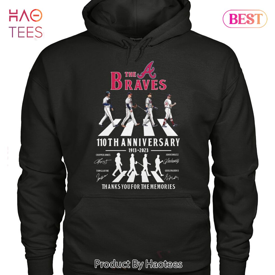 The Atlanta Braves 110th Anniversary 1913-2023 Thank You For The Memories  Unisex T-Shirt, hoodie, sweater, long sleeve and tank top