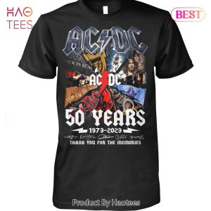 HOT TREND AC DC 50 Years 1973-2023 Thank You For The Memories Unisex T-Shirt