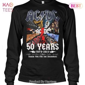 HOT TREND AC DC 50 Years 1973-2023 Thank You For The Memories Unisex T-Shirt