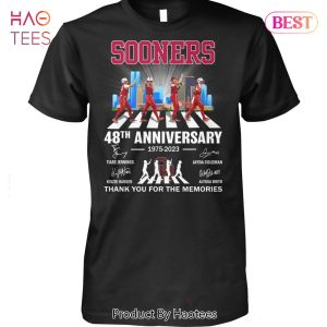 HOT TREND Oklahoma Sooners 48th Anniversary 1975-2023 Thank You For The Memories Unisex T-Shirt