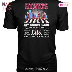 HOT TREND Oklahoma Sooners 48th Anniversary 1975-2023 Thank You For The Memories Unisex T-Shirt