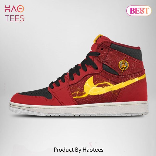 HOT TREND 2023 DC Justice League The Flash Air Jordan High Top Sneaker