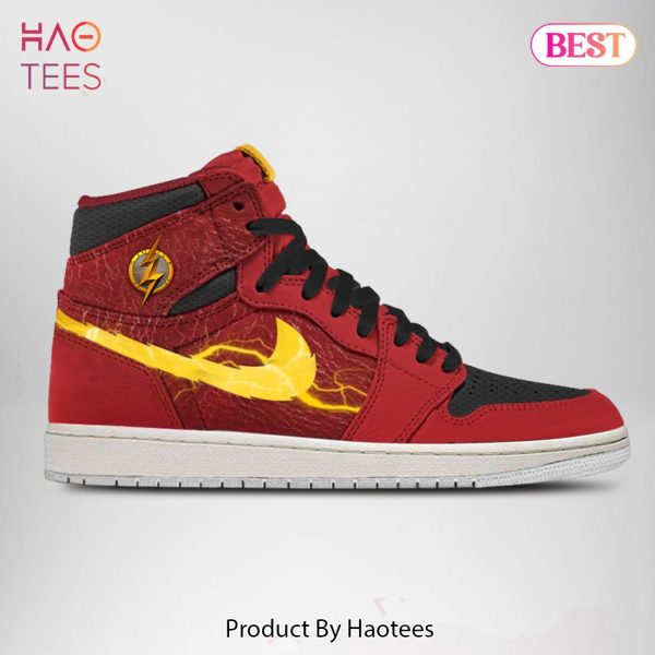 HOT TREND 2023 DC Justice League The Flash Air Jordan High Top Sneaker