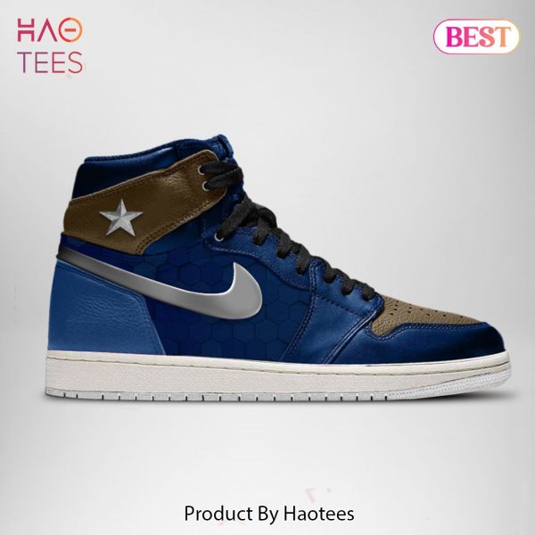 HOT TREND 2023 Marvel Avengers Captain America Air Jordan High Top Sneaker
