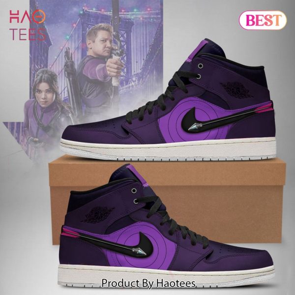 HOT TREND 2023 Marvel Avengers Hawkeye Air Jordan High Top Sneaker