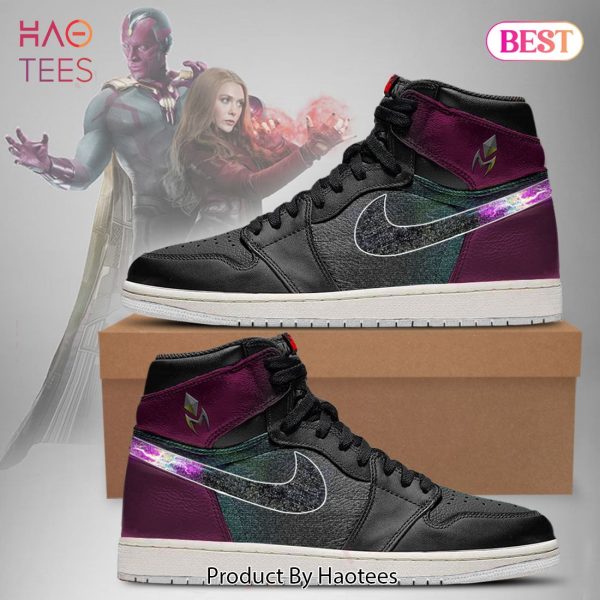 HOT TREND 2023 Marvel Avengers Wanda Vision Air Jordan High Top Sneaker