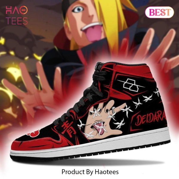 HOT TREND Akatsuki Deidara Naruto Jordan High Top Sneakers Anime Shoes