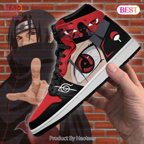 HOT TREND Akatsuki Itachi Sharingan Eyes Naruto Jordan High Top Sneakers Anime Shoes