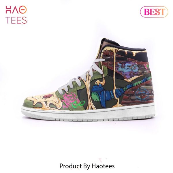 HOT TREND Leo Teenage Mutant Ninja Turtles Air Jordan High Top Sneaker